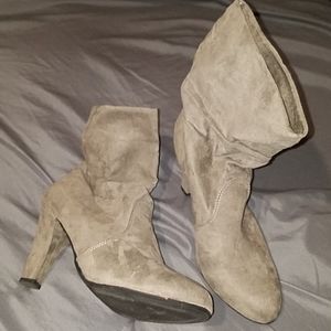 Express Faux Suede Booties